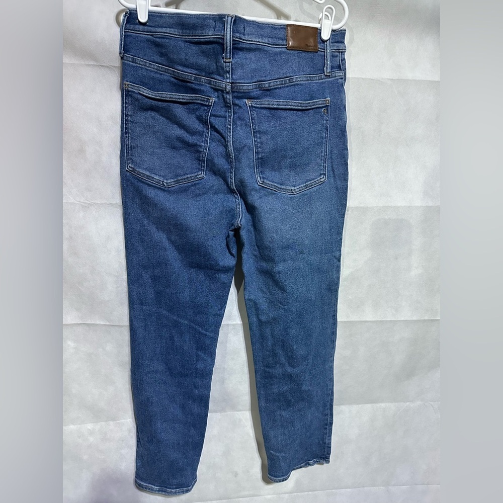 Madewell Blue Jeans The Perfect Vintage Wide-Leg Womens Sz 32 Medium Wash Preppy - Picture 2 of 6
